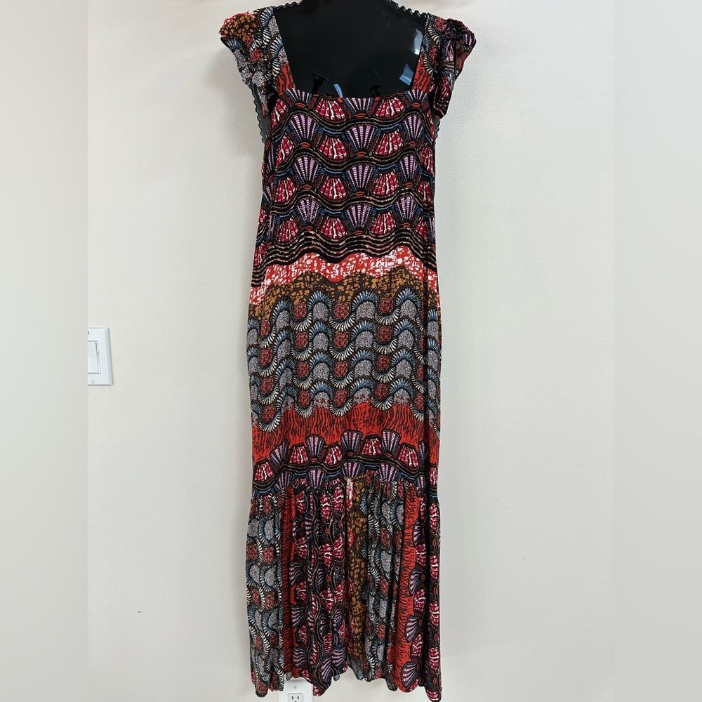 Corey Lynn Calter Doriane Maxi Dress Medium Anthropologie Tiered Boho Festival - Picture 2 of 9